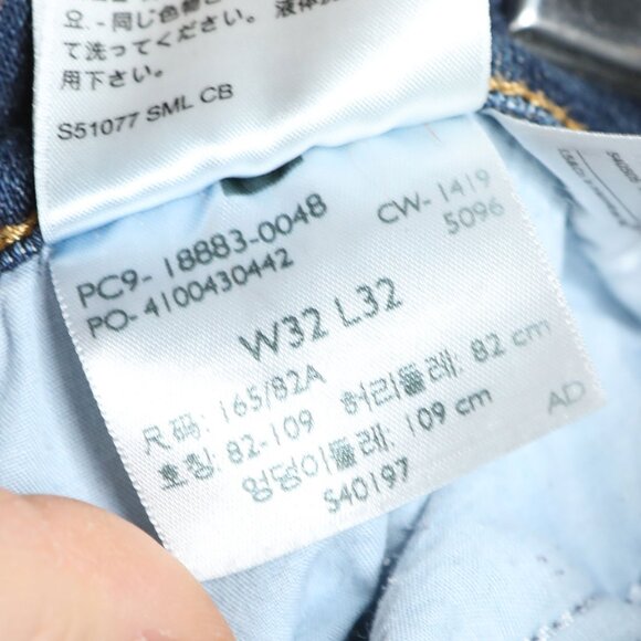 Levi's 724 High Rise Slim Straight Jeans Dark Wash Stretch Denim Classic - Picture 6 of 8